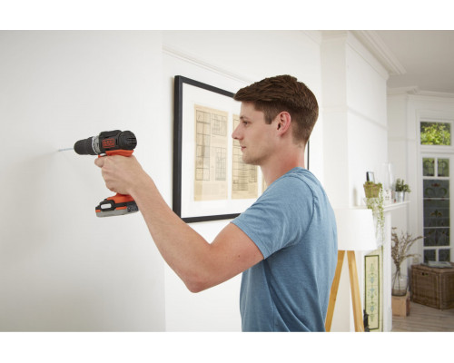 Аккумуляторная ударная дрель с системой GoPAK BDCHD12S1-XJ BLACK&DECKER