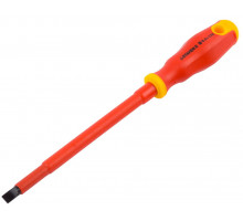 Отвертка STAYER ″PROFI″ ″ELECTRO″ диэлектрическая до 1000В, двухкомп рукоятка, SL 8,0 х 175 мм