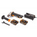 Угловая шлифмашина аккумуляторная WORX WX800, 20В, 115 мм, 2*2,0Ач, кейс