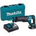 Makita DJR187RT Пила саб ак б\щ,18В,2х5АчLi-ion,0-2300\0-3000об\м,ход-32мм,рез-255мм,3.4кг,чем,подсв
