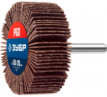 ЗУБР d 50x20 мм, P60, круг шлифовальный лепестковый