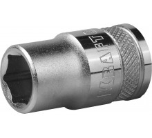 Торцовая головка KRAFTOOL ″INDUSTRIE QUALITAT″, Cr-V, FLANK, хромосатинированная, 1/2″, 12 мм