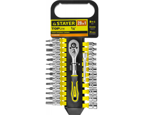 STAYER RSS 28S набор торцовых головок и бит-головок 28 предм.