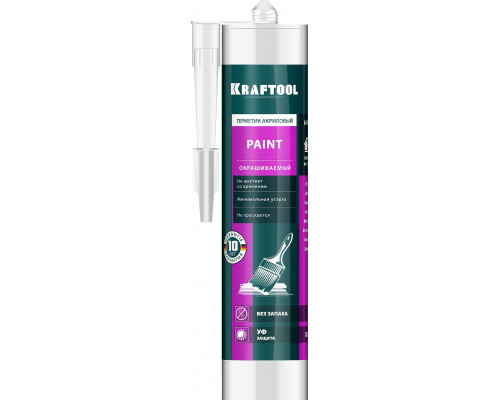 Универсальный акриловый герметик KRAFTOOL Paint 300 мл белый