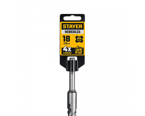 STAYER HERCULES-4Х 18x210 мм, SDS-plus бур (29290-210-18)