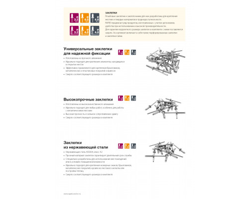 RAPID заклепка из алюминия d3.2 х 8 мм, 50 шт