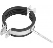 Хомут трубный оцинкованный, 2 1/2″, 100шт, оцинкованный, ЗУБР