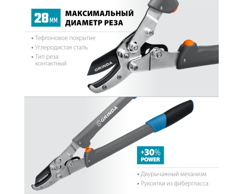 C-520A контактный сучкорез с композитными рукоятками, GRINDA