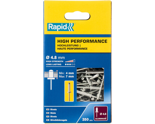 RAPID R:High-performance-rivet заклепка из алюминия d4.8x10 мм, 350 шт