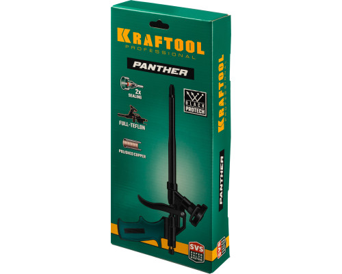 KRAFTOOL PANTHER профессиональный пистолет для монтажной пены с полным тефлоновым покрытием