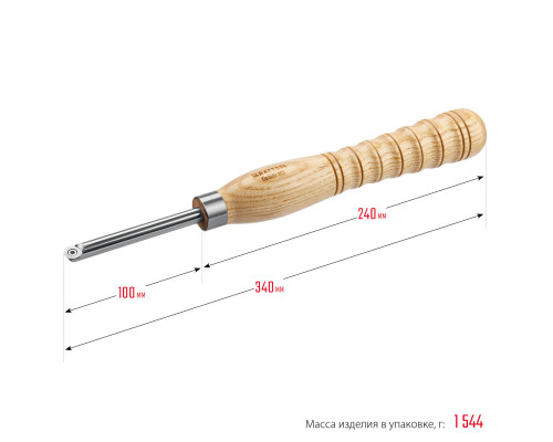 KRAFTOOL Precision-3 набор ручных резцов по дереву, 3шт, Твердосплав