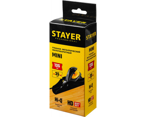 STAYER MINI рубанок металличенский 135х40 мм.