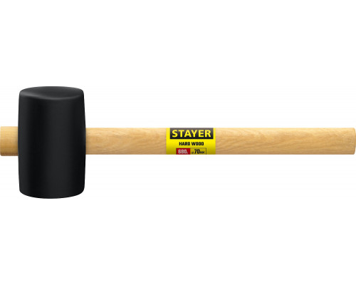 Чёрная резиновая киянка STAYER 680 г