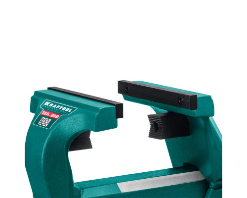 Кованые стальные тиски KRAFTOOL FORGE-155/200 с регулировкой компенсации люфта
