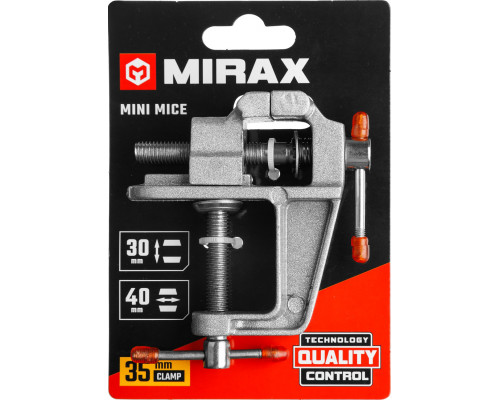 Настольные тиски MIRAX 40 мм