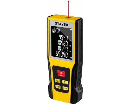 Дальномер лазерный, ″LDM-60 ″, дальность 60 м, 5 функций, STAYER Professional