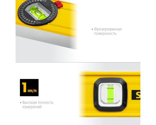 STAYER LEADER 1000 мм уровень строительный фрезерованный