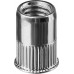 Резьбовые заклепки Nut-R, М4, 1000 шт, стальные с насечками, уменьш. бортик, Kraftool