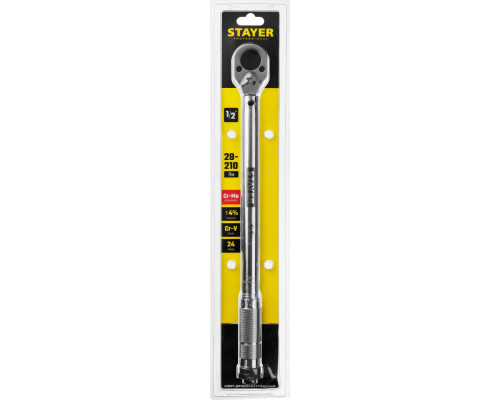 Ключ динамометрический, 1/2″, 28-210 Нм, STAYER Professional 64064-210