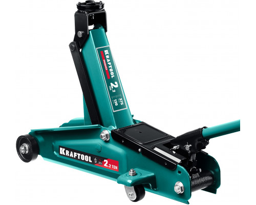 KRAFTOOL RIGID 2.2т 130-375мм подкатной домкрат с увеличенным подъемом