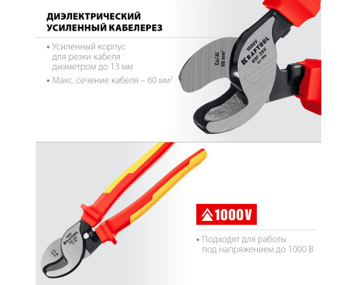 KSF-25V Кабелерез диэлектрический усиленный, KRAFTOOL