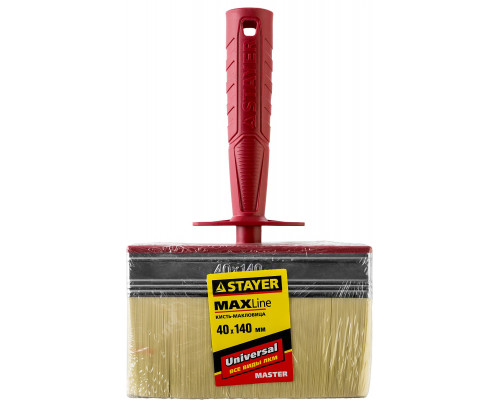Макловица STAYER ″MASTER″ UNIVERSAL, светлая щетина, пластмассовый корпус, 4х14см