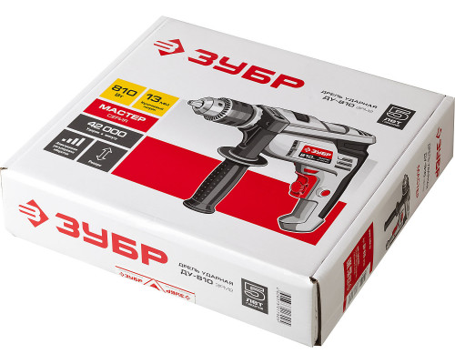 ЗУБР 810 Вт ударная дрель