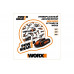 Пила аккумуляторная WORX WG894E.5,  20В, 16мм, 1*2,0 Ач и ЗУ