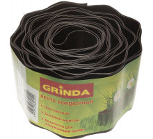 Лента бордюрная Grinda, цвет коричневый, 10см х 9 м