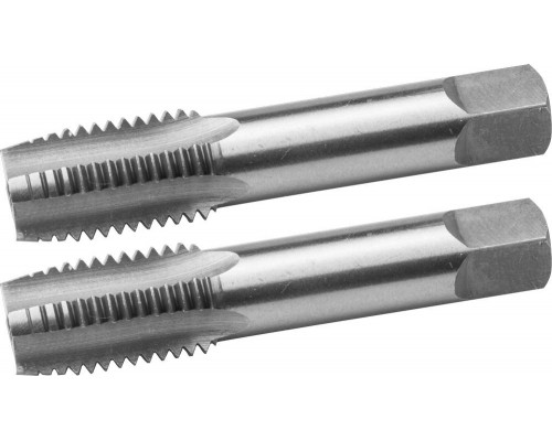ЗУБР М10x1.0мм, комплект метчиков, сталь 9ХС, ручные, 4-28006-10-1.0-H2