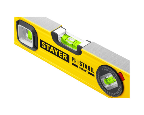 STAYER ProStabil Magnet 2000 мм уровень магнитный с двумя фрезерованными поверхностями