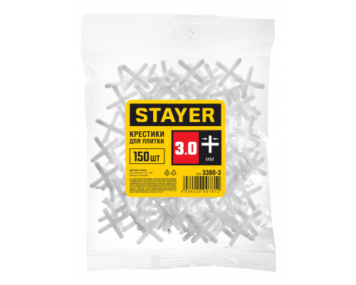 STAYER 3мм крестики для плитки, 150шт