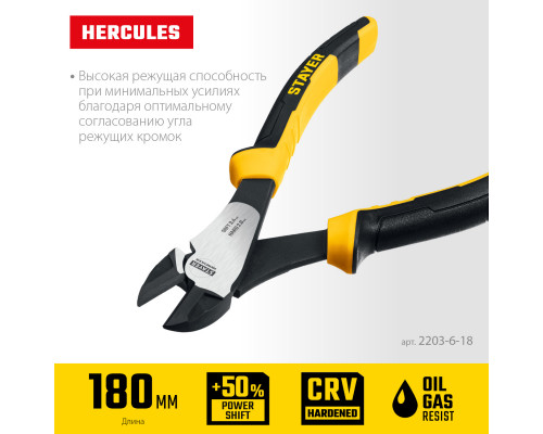 STAYER HERCULES бокорезы усиленные, 180 мм