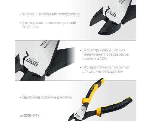 STAYER HERCULES бокорезы усиленные, 180 мм