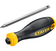 STAYER Hercules 2-in-1 80 мм переставная отвертка PH2/SL6
