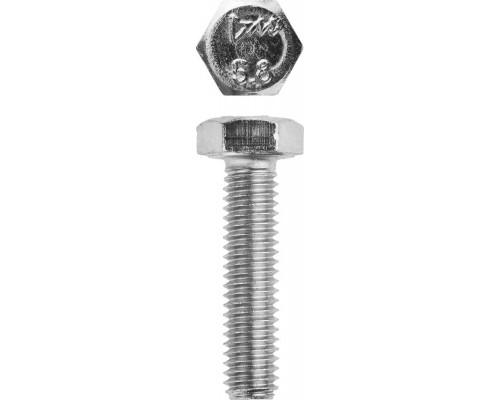Болт ГОСТ 7798-70, M6 x 25 мм, 5 кг, кл. пр. 5.8, оцинкованный, ЗУБР