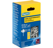 RAPID R:High-performance-rivet заклепка из алюминия d4.8x12 мм, 300 шт