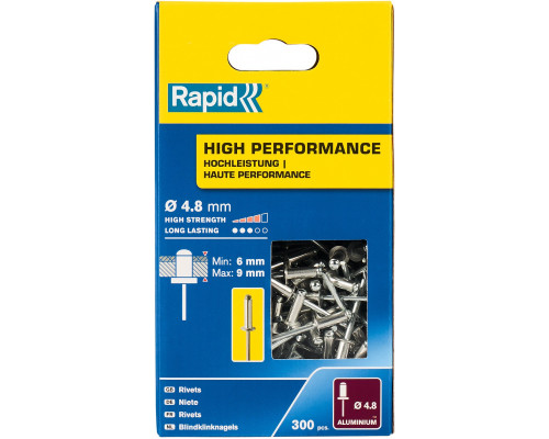 RAPID R:High-performance-rivet заклепка из алюминия d4.8x12 мм, 300 шт