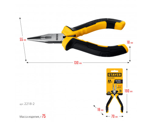 STAYER 120 мм, Мини-тонкогубцы (2218-2)