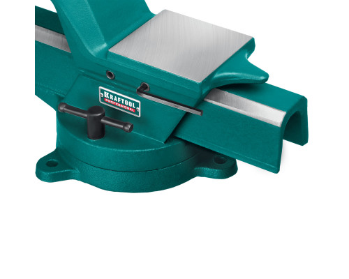 Кованые стальные тиски KRAFTOOL FORGE-180/230 с регулировкой компенсации люфта