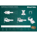 Кованые стальные тиски KRAFTOOL FORGE-180/230 с регулировкой компенсации люфта
