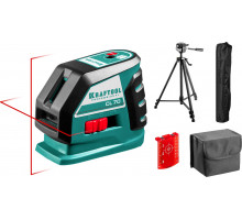 KRAFTOOL CL-70 #3 нивелир лазерный, 20м/70м, IP54, точн. +/-0,2 мм/м, штатив, питание 4хАА, в коробке