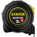 STAYER BlackMax 3м / 16мм рулетка в ударостойком полностью обрезиненном корпусе и двумя фиксаторами