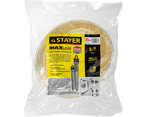 Гидроуровень с измерительными колбами STAYER 25 м