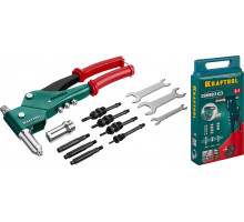 KRAFTOOL Combo3-M6 комбинированный заклепочник поворотный 0-360° в кейсе