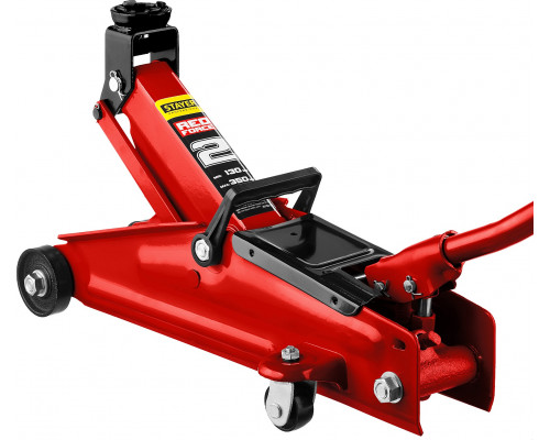 STAYER R-28 2т 130-350мм подкатной домкрат для легковых а/м, RED FORCE