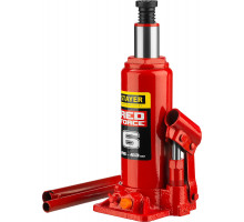 STAYER RED FORCE 6т 216-413мм домкрат бутылочный гидравлический