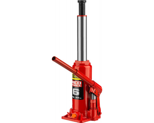STAYER RED FORCE 6т 216-413мм домкрат бутылочный гидравлический