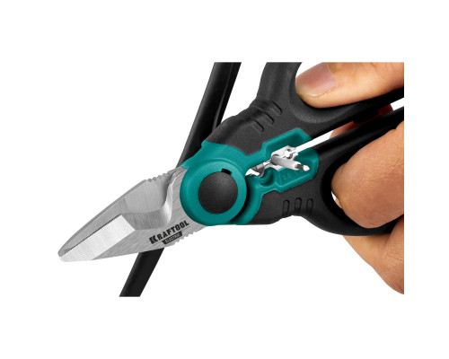 KRAFTOOL ELECTRIC, 4 в 1, 160 мм, с чехлом, ножницы электрика (23356)