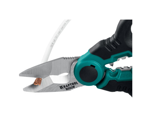 KRAFTOOL ELECTRIC, 4 в 1, 160 мм, с чехлом, ножницы электрика (23356)